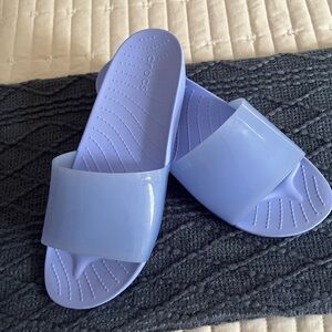 CROCS Women's Moon Blue Jelly Slide Sandals
